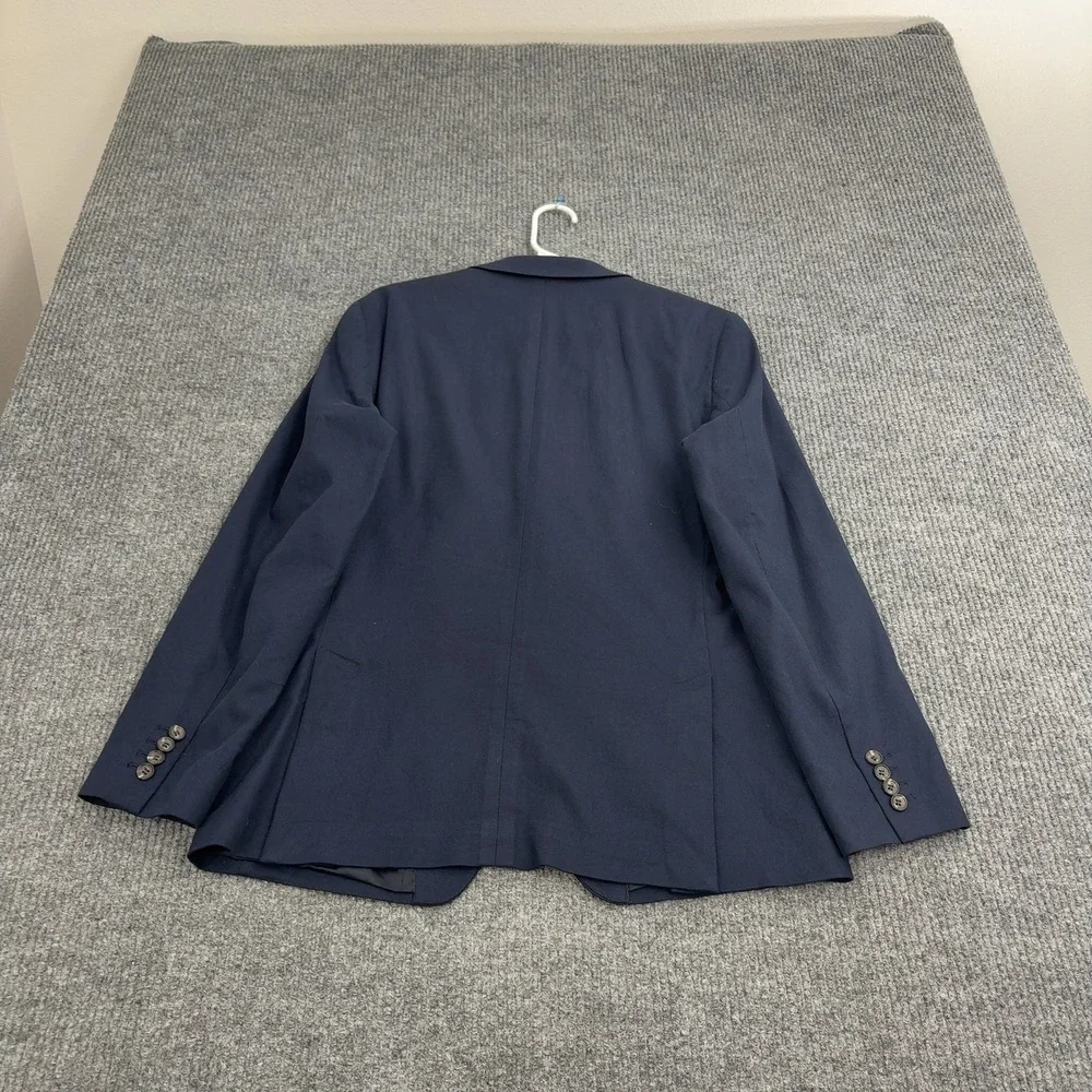 Charles Tyrwhitt Blazer Mens 40R Navy Blue Cotton Elastane Slim Fit Professional
